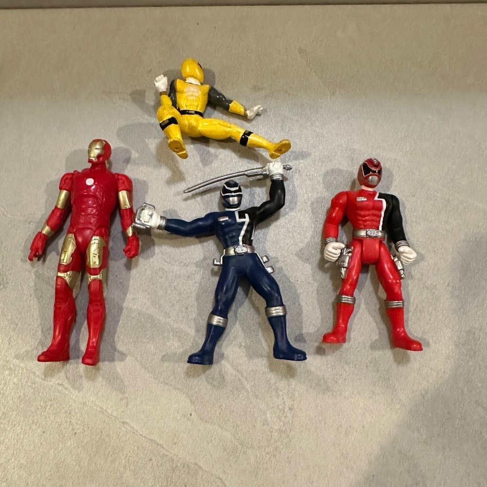 Various Power Rangers Action Figures, Lot of 4